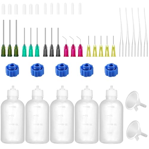 Jgzzmxuq 100 ml Nadelspitzen Applikatorflasche Set