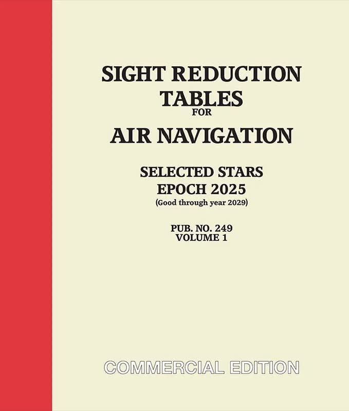 Sight Reduction Tables 249 Vol.1 Selected Stars EPOCH 2025