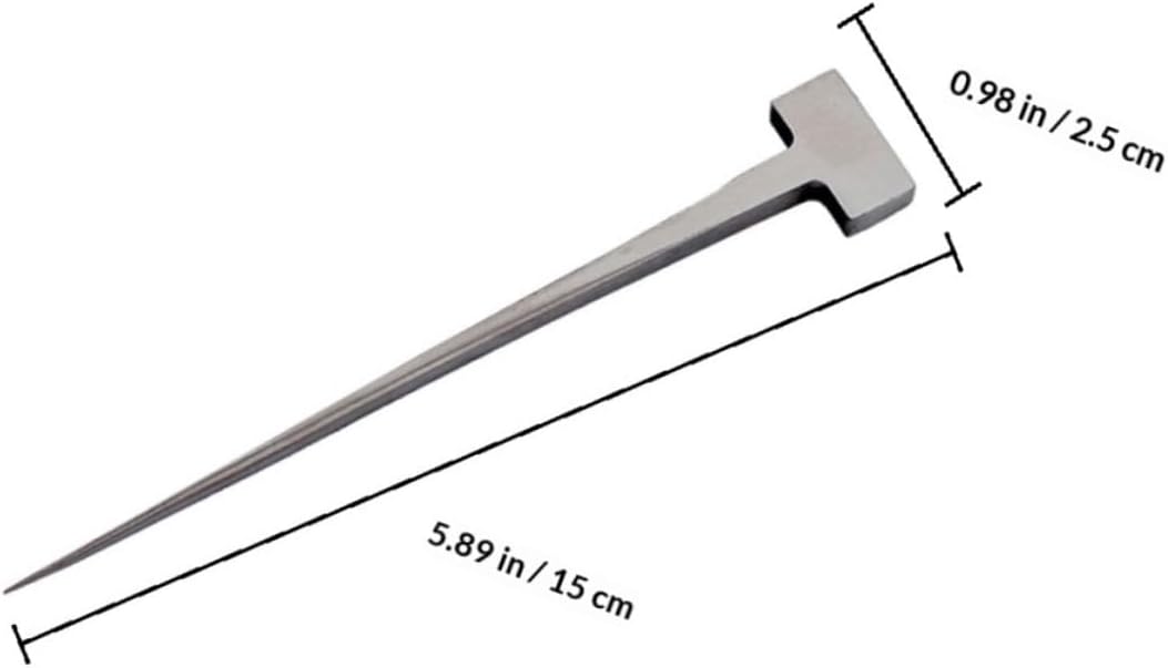 Stainless Steel Eel Spike T-shaped Nail Kitchen Gadget for Seafood Preparation Restaurant Supply