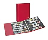 Wattierter Ringbinder PUBLICA M COLOR mit 10 schwarzen Multi collect Einsteckblättern aus weichmacherfreier Hart-PVC-Folie.