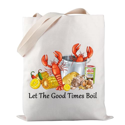 Bolso tote PWHAOO para hervir camarones de Nueva Orleans, regalo navideño para amantes de los camarones miniatura 1