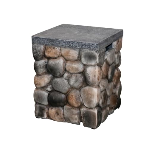 Afterglow Propane Tank Cover Table, Square 20 lb Holder