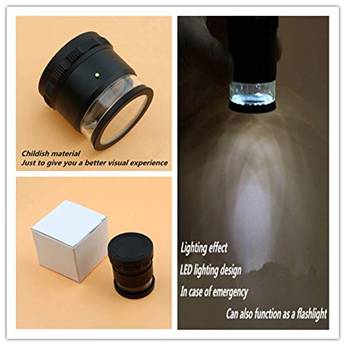 Loupe de reconnaissance de lentille optique et de réticule 10x, loupe HD avec 10 lumières LED, pour les personnes âgées, les jeunes, les étudiants, la recherche en biologie, la lecture de livres, les – vue 7