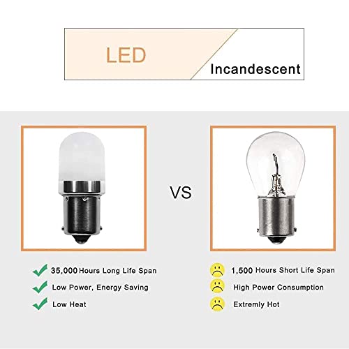 Makergroup 1141 Ba15S Sc Single Contact Bayonet 12V 1156 S8 Led Light Bulbs Weatherproof Cool White 6000K For Rv Lighting And Landscape Lighting Path Deck Lights 6-Pack #TOP7