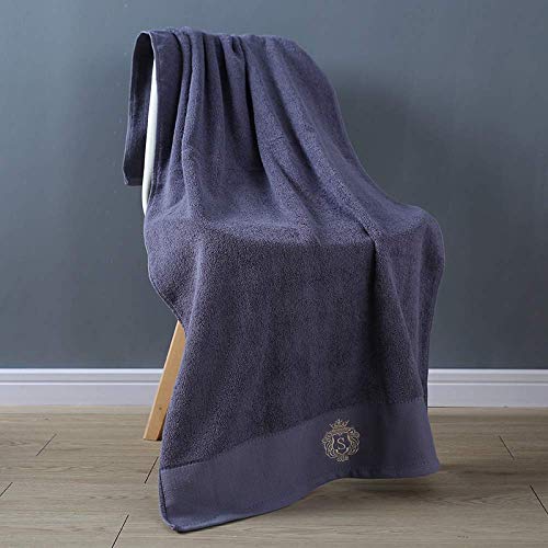 Serviette de bain grise 140x70 haute absorption et séchage rapide en coton
