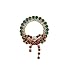 Lux Accessories Holiday Christmas Red Green Crystal Rhinestone Wreath Brooch Pin