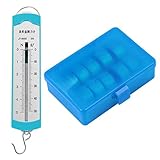 Newton Meter Feder Skala: 5N Dynamometer Balk Physik Mechanisches Experiment Instrument mit 10 Stücke 50G Hakengewichte Mechanik Unterrichtshilfe