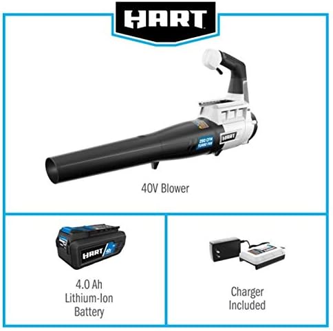 HART 40V Blower, 4.0 Ah Lithium-Ion Battery, and Charger