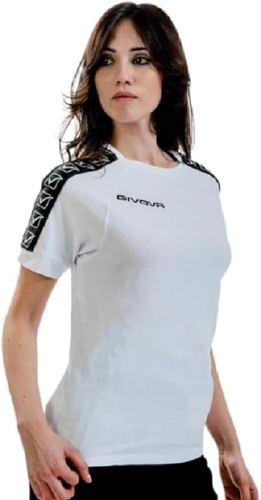 Givova T-SHIRT COTTON BAND BIANCO Tg. L