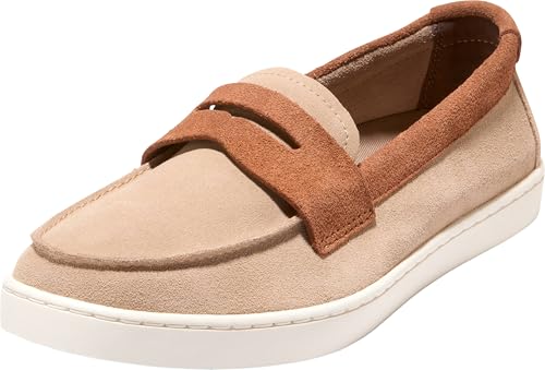 Cole Haan Cole Haan Men's Pinch Weekender Penny, Birch Beige Suede/New Caramel/Ivory, 13-M US