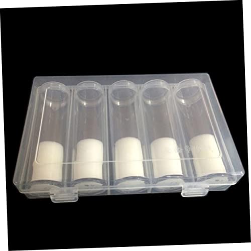 Caja para almacenamiento de monedas 6 piezas plástico transparente miniatura 7