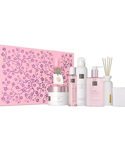 RITUALS Cofre Regalo para Mujer The Ritual of Sakura XL – Flor de Cerezo – vela aromática, jabón de manos, bruma para cabello y cuerpo, crema corporal, espuma de ducha y mini varitas aromáticas | Ya disponible en tu tienda friki favorita! En mundofriki.es!