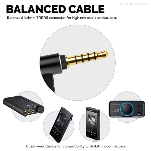 Cable de audio balanceado BRAINWAVZ 1.5 m para Sennheiser miniatura 3