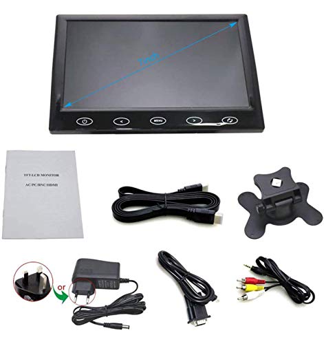 CCTV Monitor 7 Pollici HDMI Schermo, Ultra-sottile...