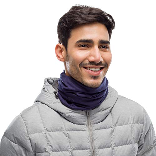 Image of BUFF Original EcoStretch Neck Gaiter, UPF 50 Sun Protection, Breathable, Versatile, Quick Dry, Solid Colors, Adult Size