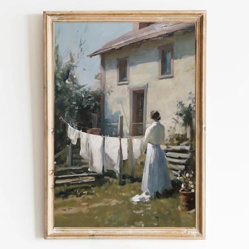 Vintage Laundry Room Wall Art Farmhouse Laundry Room Picture Antique Country ...