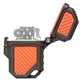 Thyrm PyroVault 2.0 Lighter Armor Compatible with Zippo Inserts, for Protection, Less Evaporation, and Retention, Made in the USA (Woodland Hunter (Olive Drab + Rescue Orange))