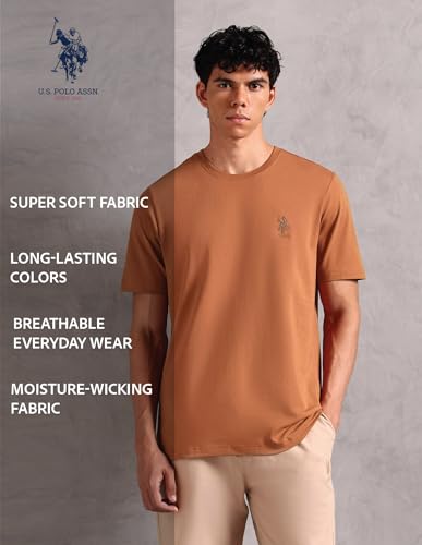Image of U.S. Polo ASSN. Mens OEE12 Comfort Fit Pure Cotton Lounge T-Shirt