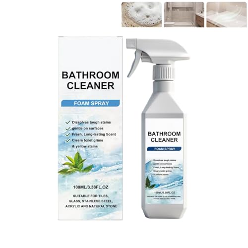 Bathroom Cleaner Foam Spray, Effective Multi-Surface Cleaning Solution for Hard