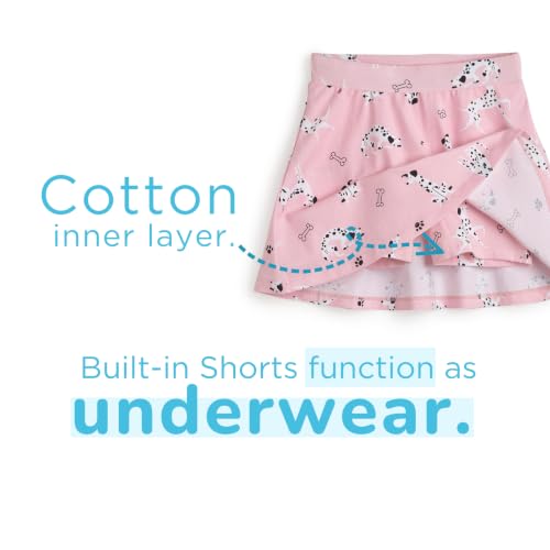 Image of YouGotPlanB Cotton Skater Skirt for Girls | Pack of 1 | Ages 3-16 Years | Attached Inner Shorts | Ideal for Sports & Play