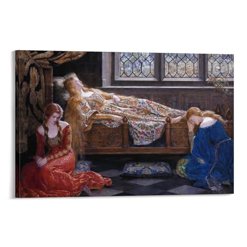 La Belle au Bois Dormant Collier toile premium 60x90 au rendu musée