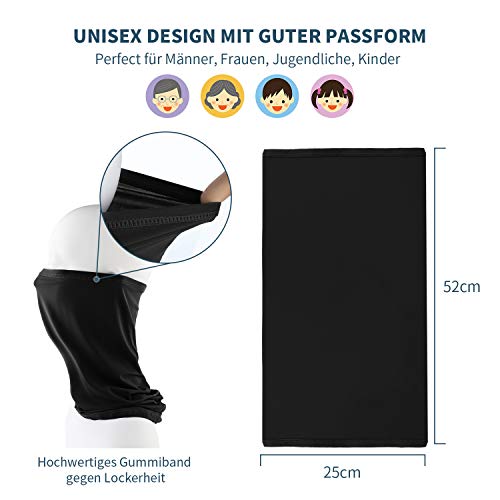 Multifunktionstuch von poshei als Bandana, Schlauchschal und Halstuch