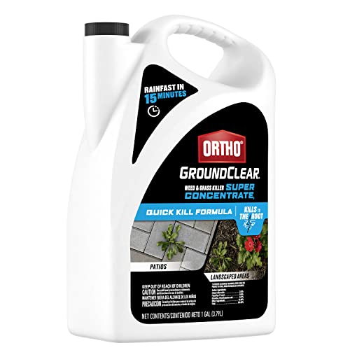 Image of Ortho GroundClear Weed and Grass Killer Super Concentrate1: Treats up to 8,960 sq. ft., Fast Acting, Kills to the Root, 1 gal.