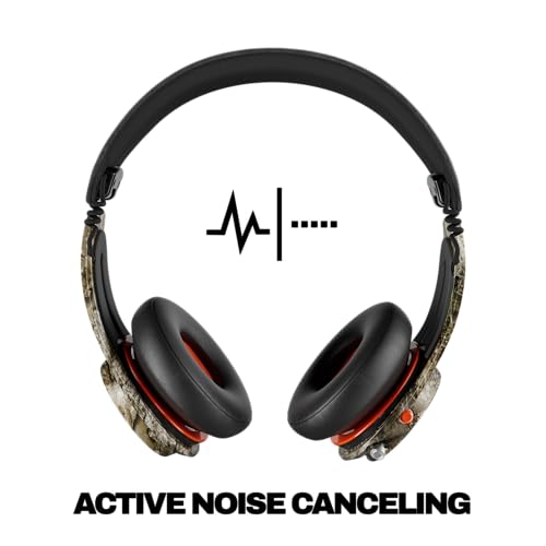 Image of Skullcandy Icon ANC Wireless On-Ear Bluetooth Headphones, Active Noise Cancelling, 60 Hours Battery, Sweat Water Resistant, Foldable Durable Travel Ready, Microphone for iPhone Android - Realtree APX