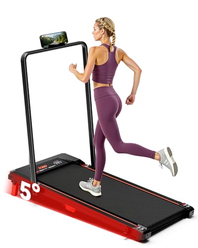 Image of Walking Pad with Incline,XBD Under Desk Treadmill for Home Small Office,2.5HP Low Noise Portable Treadmill with 330 Lbs Capacity,Remote Control and LED Display