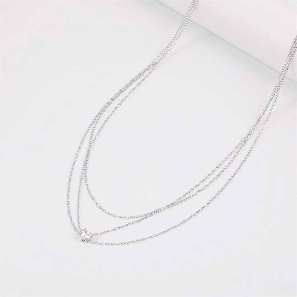 Adjustable Waterproof 3 Layers Gold Silver Waist Chain With Rhinestone Heart, Boho Beach Waist Chains Sexy Bikini Body Chain Belly Body Chain Jewelry