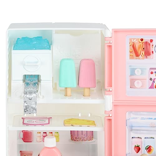 REAL LITTLES Desktop Caddies - Mini Fridge with 20+ Real Stationery Surprises Inside