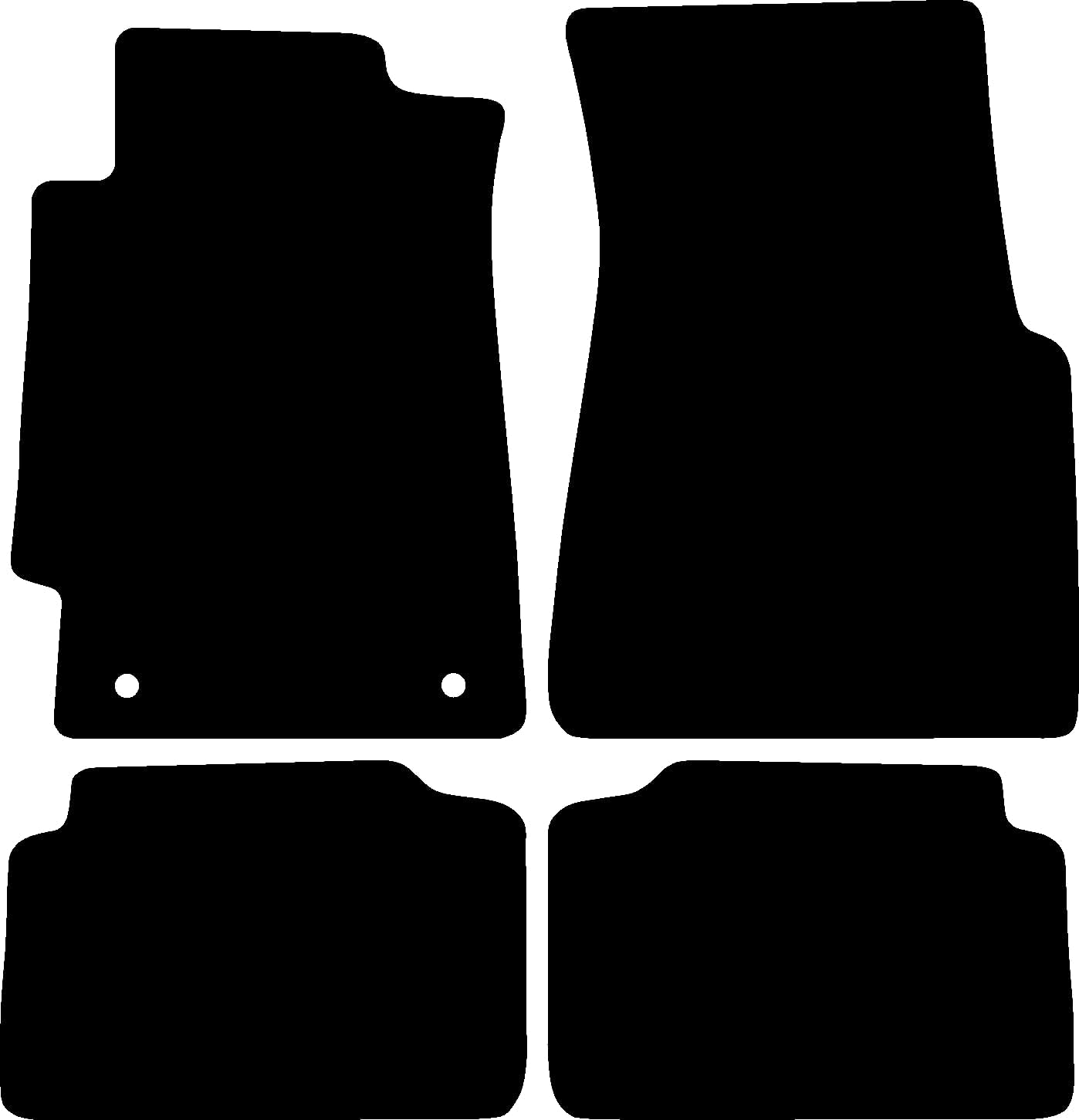 Floor Mats for Honda Civic 1991-1995 Suitable for 3 Doors – For Models with Tongue for Footrest | Quality: Luxury