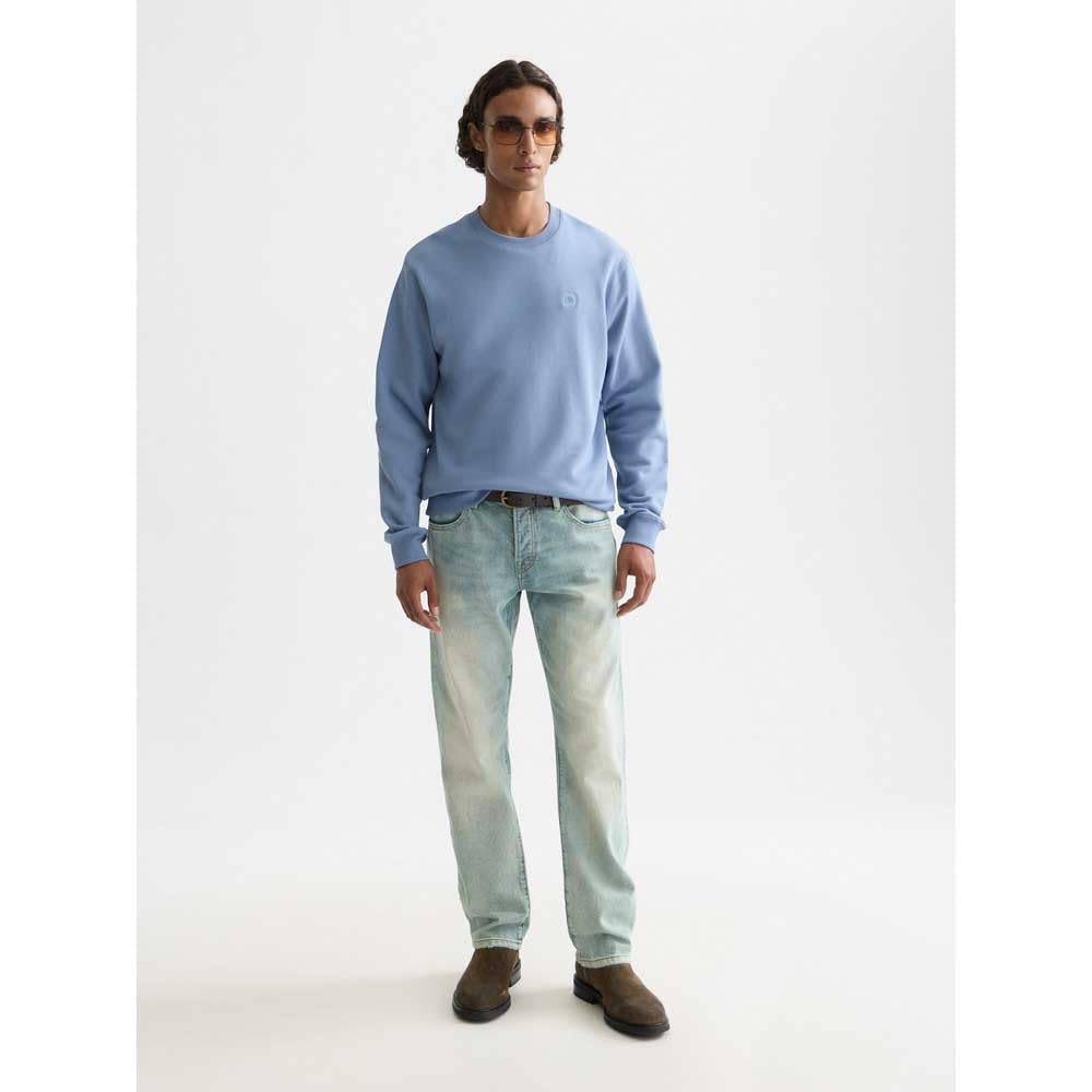 Scotch & Soda Herren Essential Badge Logo Crewneck Sweatshirt Sweatshirt