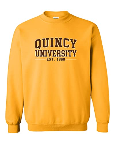 CreateMyTee | Quincy University Est 1860 Crewneck Sweatshirt