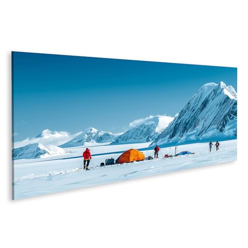 Impression sur toile premium islandburner du camp de recherche en montagne