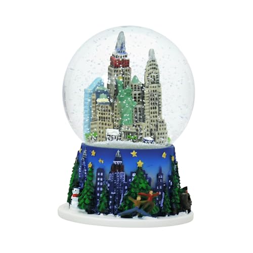 Mini-Schneekugel New York City und Rockefeller Center Skyline NYC, 6,3...