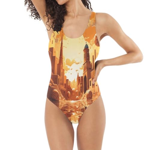 Maillot de bain femme one pieces bikini monokini sexy slim rougeoyant onirique
