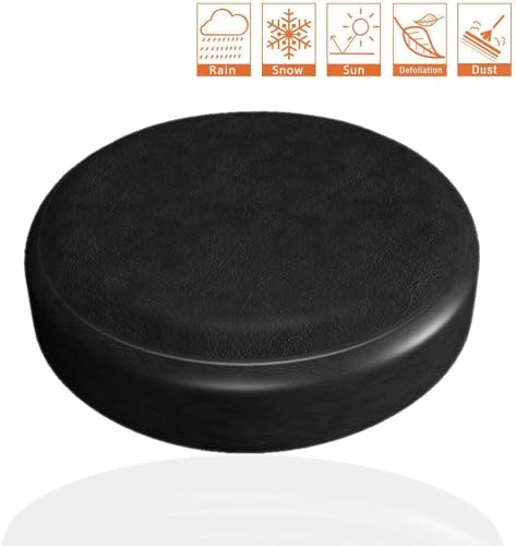 Image of Spare Tire Cover 30 inch-31 inch, Universal Fit for Jeep, SUV, RV, Trailer, Truck, Waterproof Dustproof PVC Leather Wheel Cover (Black)