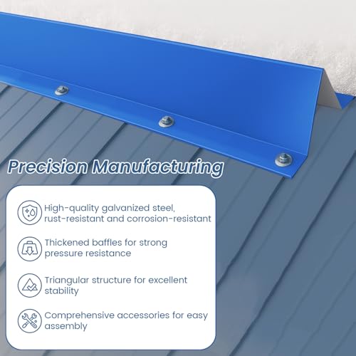 20 Pack Snow Guards/Stop for Metal Roofs, Metal Roof Snow Guards with Full Installation Kit 80FT Coverage by Gertrdti - Image 3