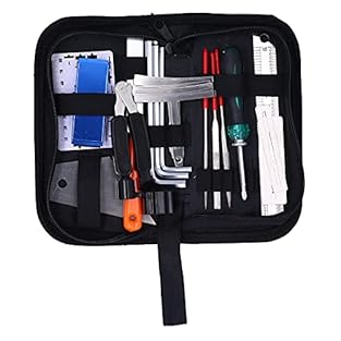 [Complete Guitar Repair Kit] This comprehensive 25piece guitar repair tool set includes everything you need for basic guitar maintenance and repairs. the kit features highquality metal and plastic tools designed to handle various tasks from string ch...