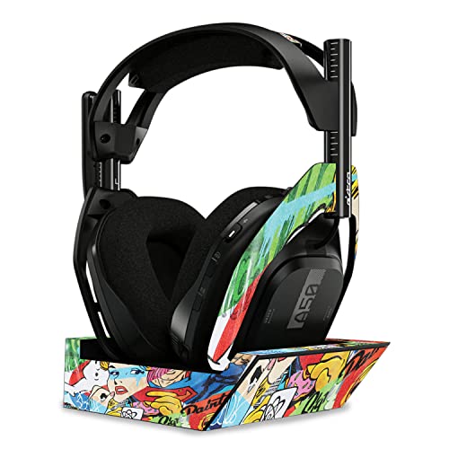 Image of MightySkins Glossy Glitter Skin Compatible with Astro A50 Wireless Headphones + Base Station (Gen 4) - Cartoon Mania | Protective, Durable High-Gloss Glitter Finish | Easy to Apply | Made in The USA