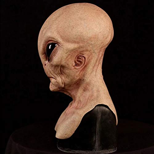 BTSEURY Alien Mask - Realistic Latex Full Head Mask for Halloween, Carnival, Masquerade