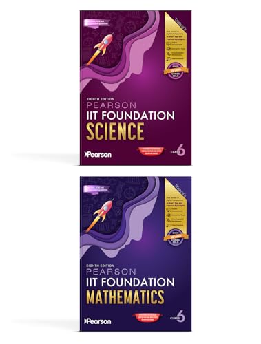 Image of Pearson IIT Foundation'26 Mathematics & Science Class 6 | For JEE, NTSE & Olympiad Exams| Free acess to Online Assessments, Video Solutions & Interactive Tests | 7th edition