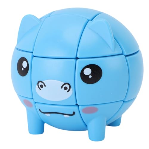 NOENNULL Hippo Cartoon Animal Puzzle Toy 3x3x3 Speed ​​Cube para Educación y Entretenimiento para Niños, 6PCS
