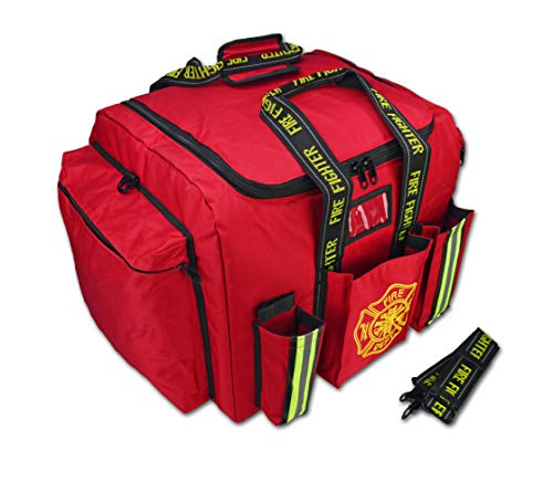 Lightning X Premium XL Step-In Turnout Gear Bag w Shoulder Strap & Front Pockets - Red