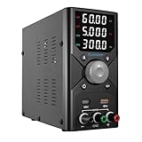 Jesverty DC Power Supply Variable, 0-60V 0-5A Adjustable Switching DC Regulated Bench Power Supply with 20W USB & Type-C Quick-Charge, Encoder Knob, 4-Digit LED Display, Preset Memory - SPS-6005X