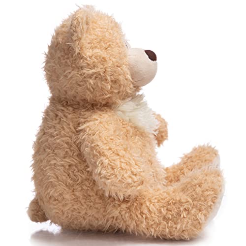 Hollyhome Teddy Bear Stuffed Animals Soft Baby Bear Plush Gifts For Kids 14 Inch Tan #TOP4
