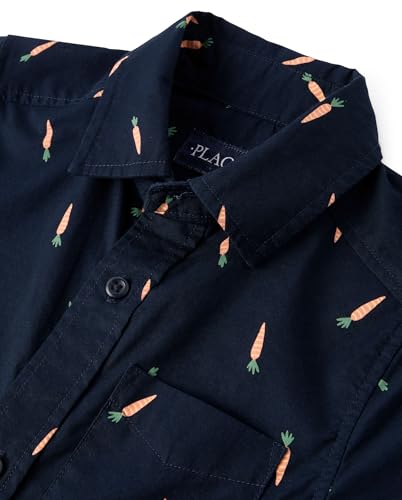 Image of The Children's Place boys Short Sleeve Button Up Shirt