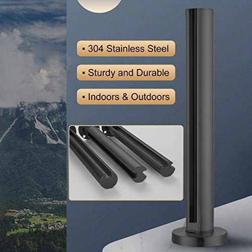 Poteau d'angle en acier inoxydable pour sécuriser un escalier