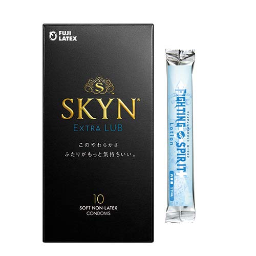 SKYN EXTRA LUB コンドーム 10個入 + ファイティングスピリットローション12mLセット SKYN EXTRA LUB コンドーム 10個入 + ファイティングスピリットローション12mLセット